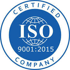 ISO 9001:2015 certified badge